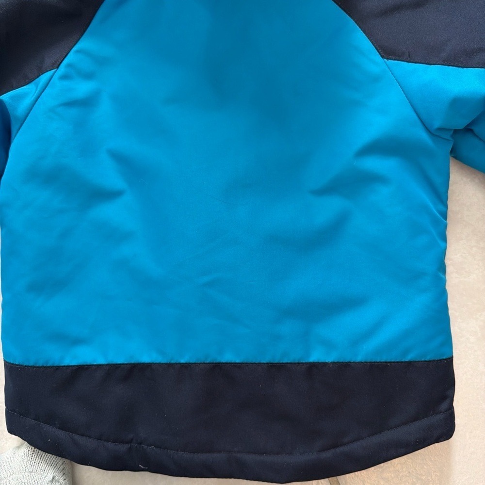 Vintage Y2K water repellent CIRCO SZ 18 MOS Blue Color Block HOODED ZIP JACKET - Picture 8 of 16